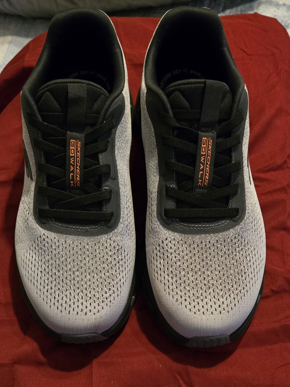 Skechers Grey and Black GOwalk Men’s Athletic Sneakers